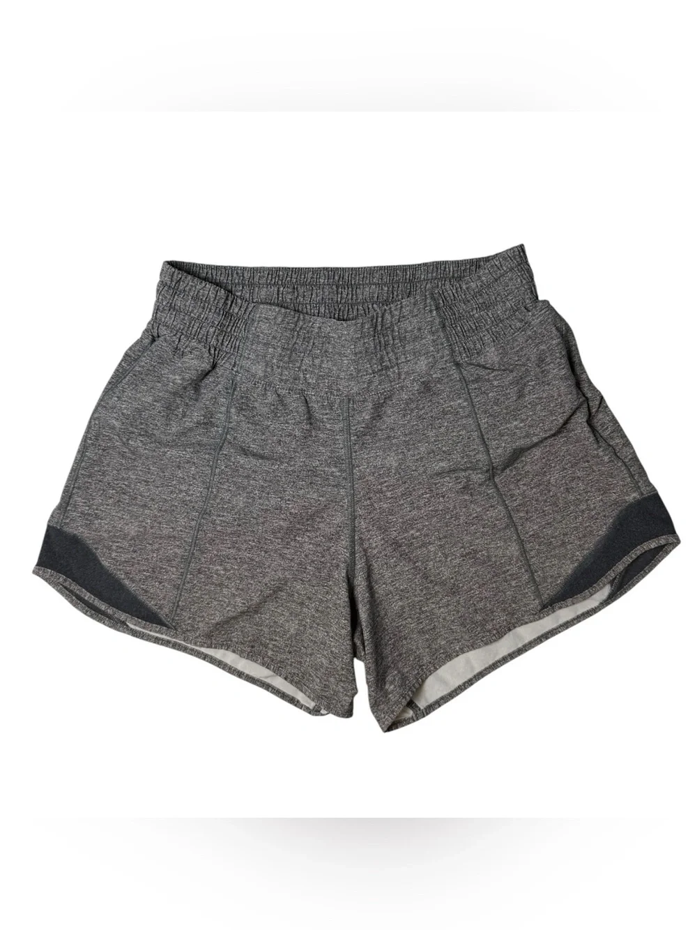 Lululemon Gray Lined Running Shorts Size 4